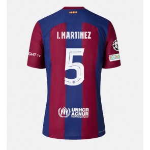 Barcelona Inigo Martinez #5 Hjemmebanetrøje 2023-24 Kort ærmer